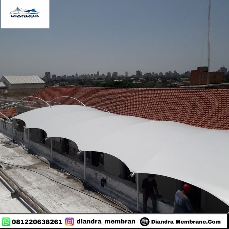 Atap membrane custom desain modern premium