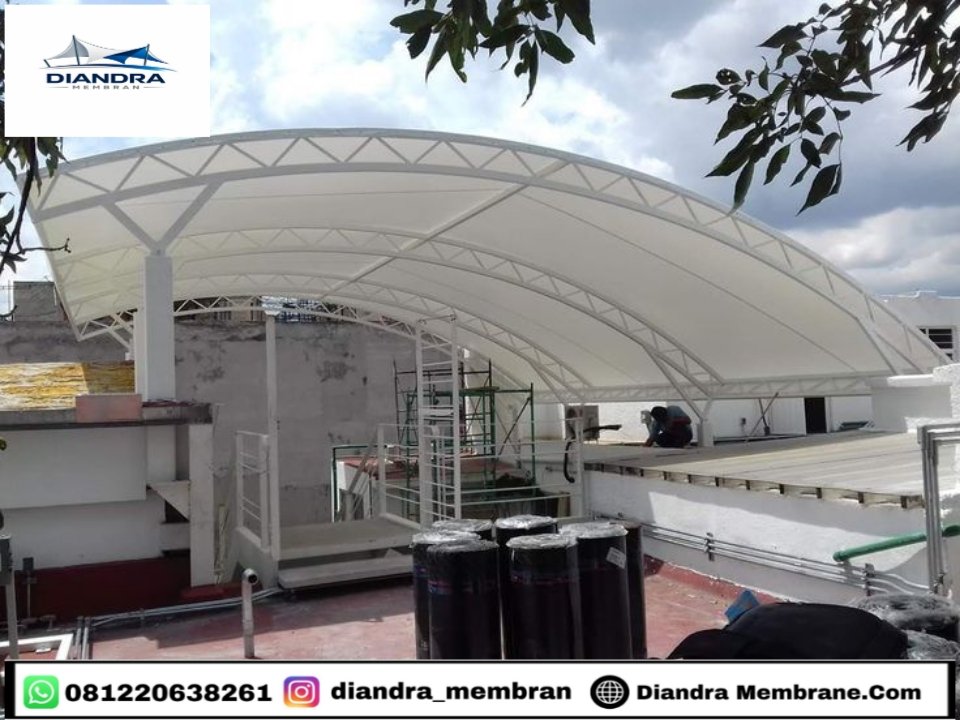 Jasa pemasangan Kanopi Membrane profesional modern dan elegan