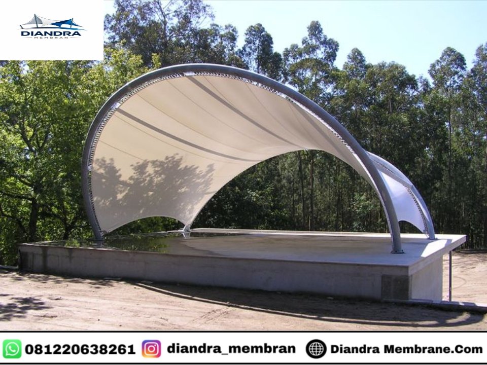 Tenda Membrane Komersial Depok - Kanopi Membrane Area Bisnis