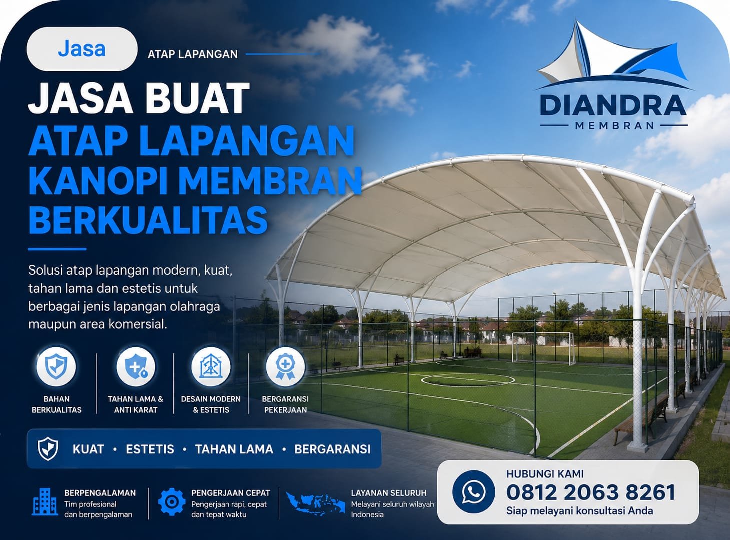 Atap Membran Lapangan