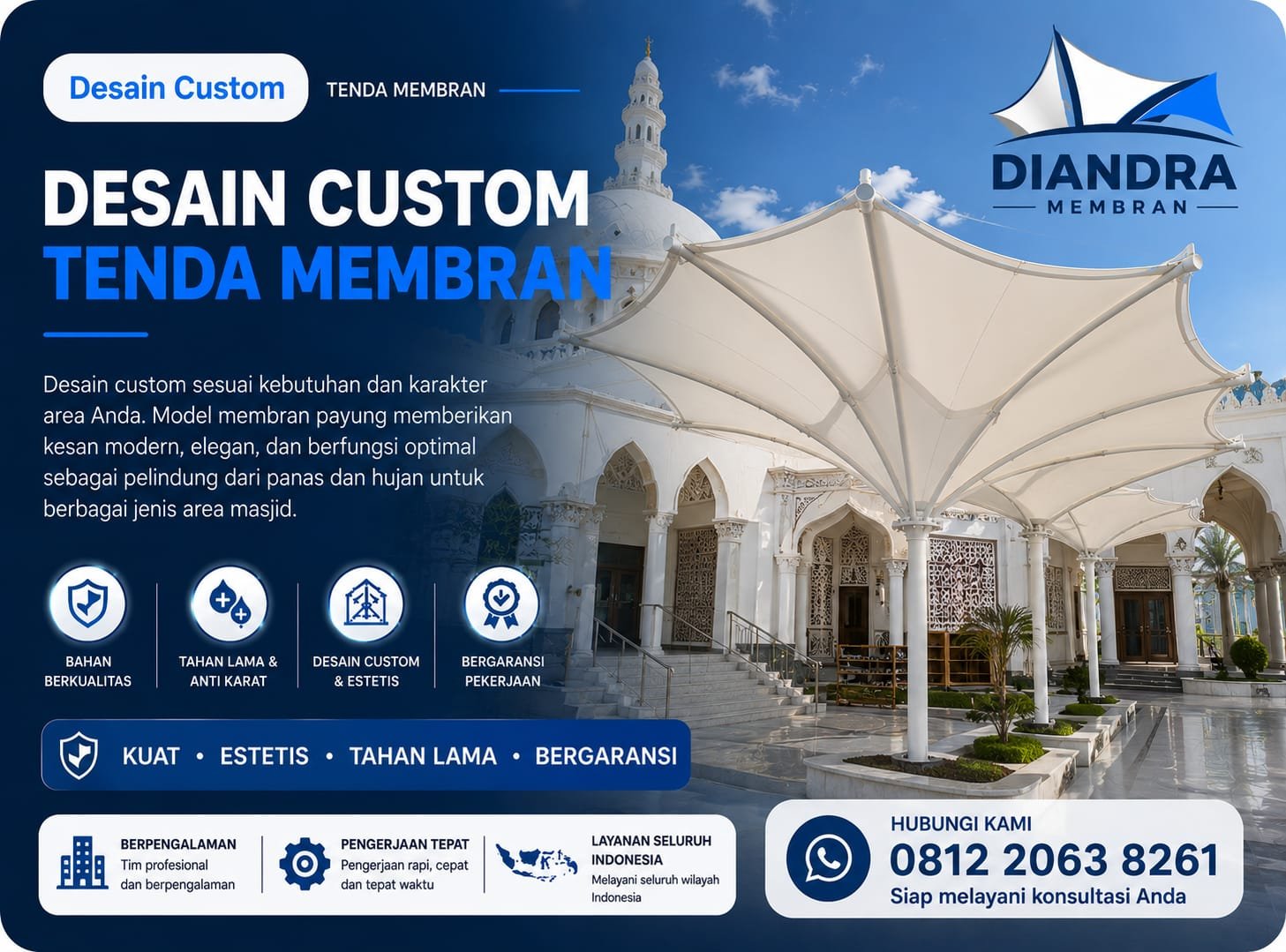 Tenda Membrane Desain Custom