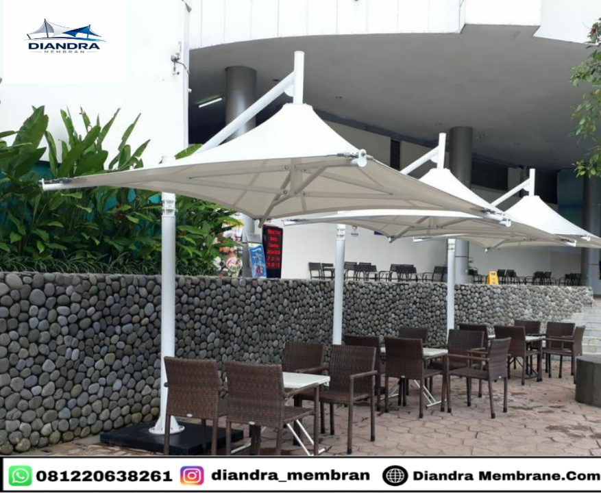 Kanopi Membran Custom Minimalis Modern