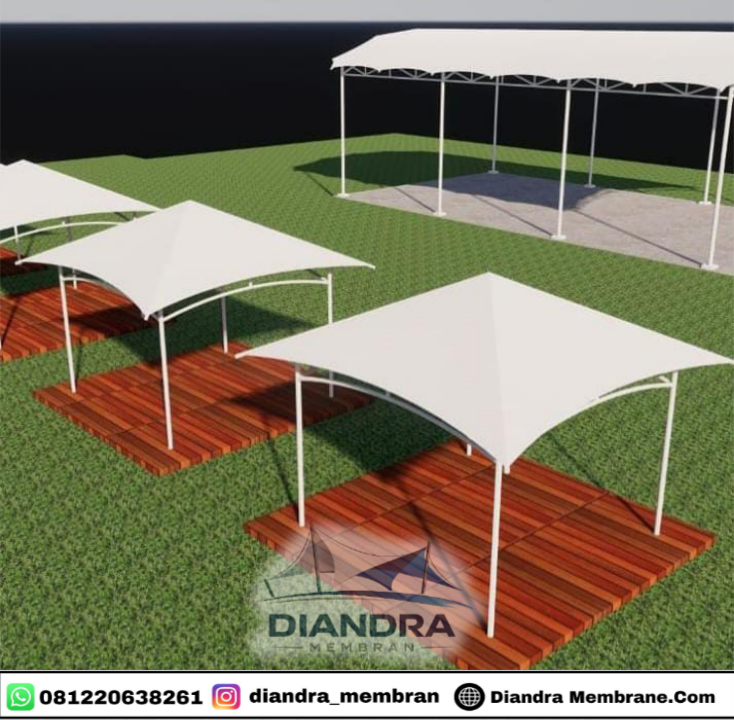 Kanopi Membrane Modern Elegan Jakarta