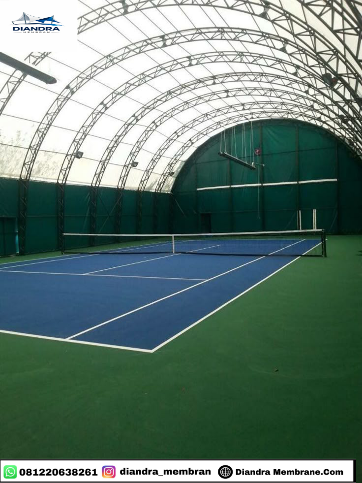 Hasil Akhir Kanopi Membrane Lapangan Futsal Komersial