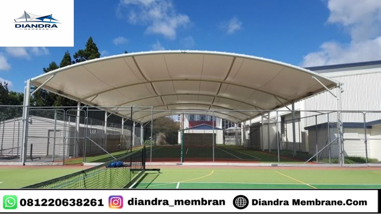 Desain Kanopi Membrane Lapangan Futsal Premium Eksklusif