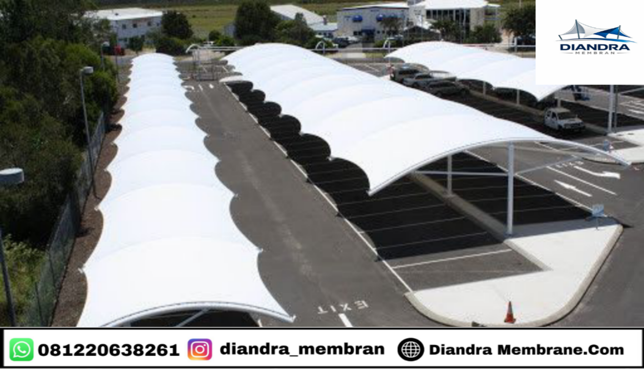 Kanopi Membrane Untuk Parkiran Mall - Diandra Membrane