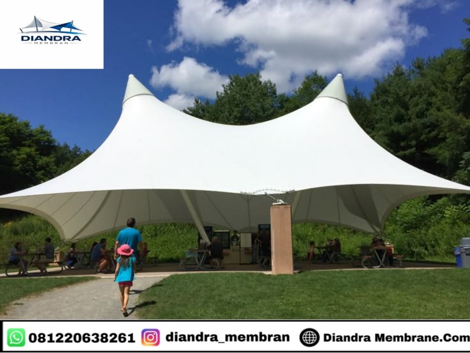 Tren Desain Tenda Membrane Terbaru 2026 - Kanopi Membrane Modern Diandra