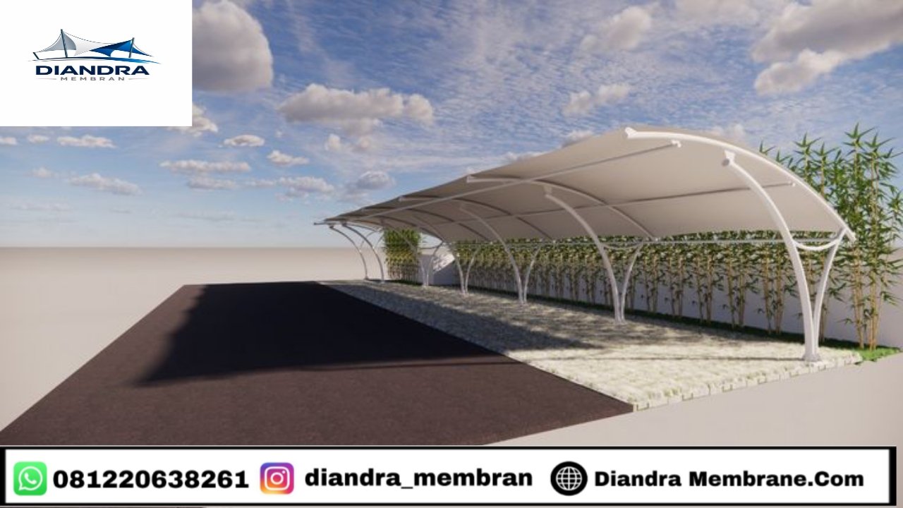 Struktur Rangka Baja Kanopi Membrane Tensile yang Kokoh dan Fleksibel