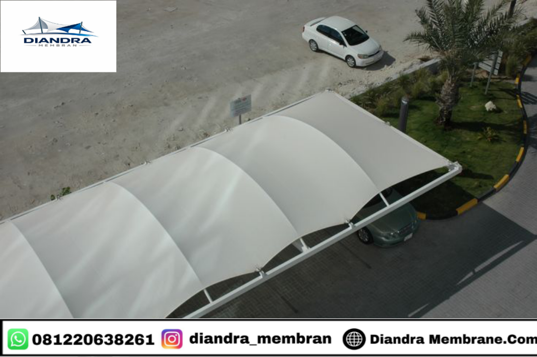 Pemasangan Tenda Membran Minimalis Proyek Cianjur
